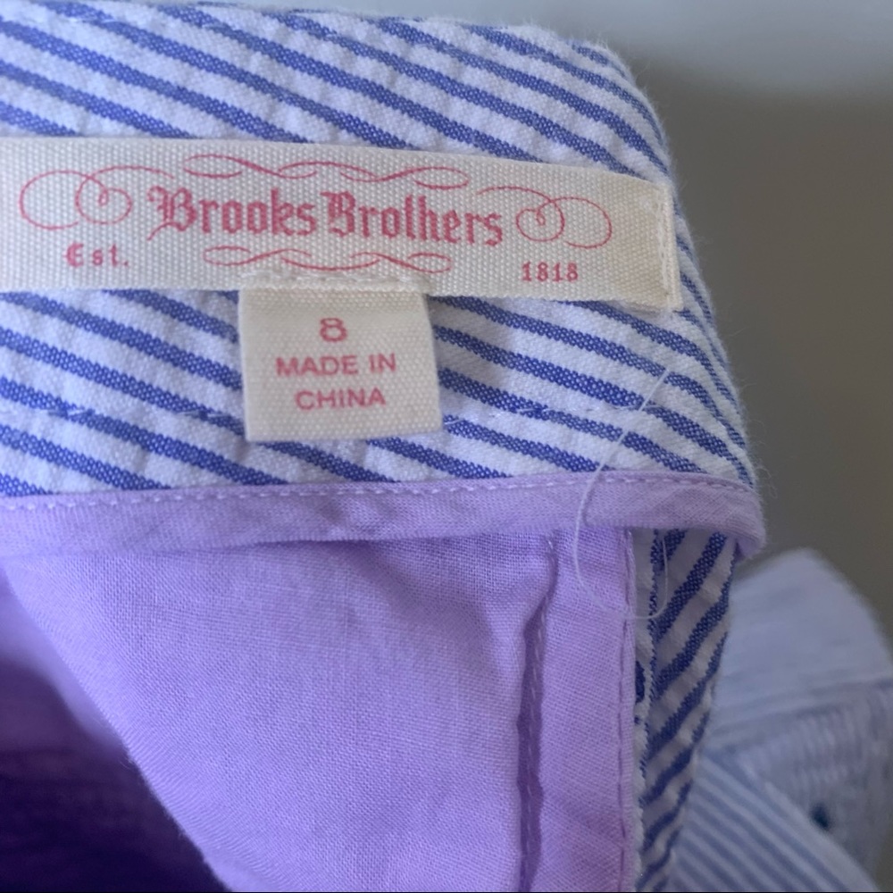 BROOKS BROTHERS Seersucker Embroidered Bee Shorts - Picture 13 of 15